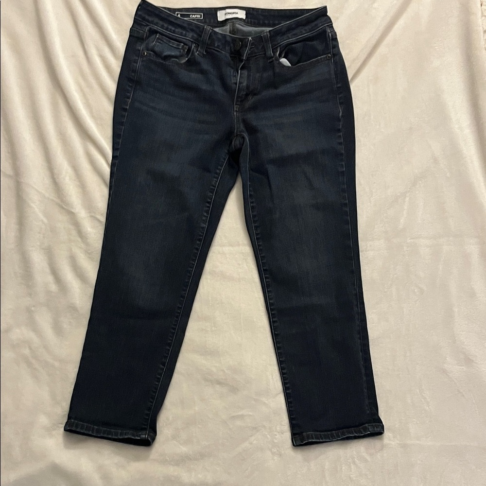 Sonoma Women's Midnight Blue Ankle Jeans